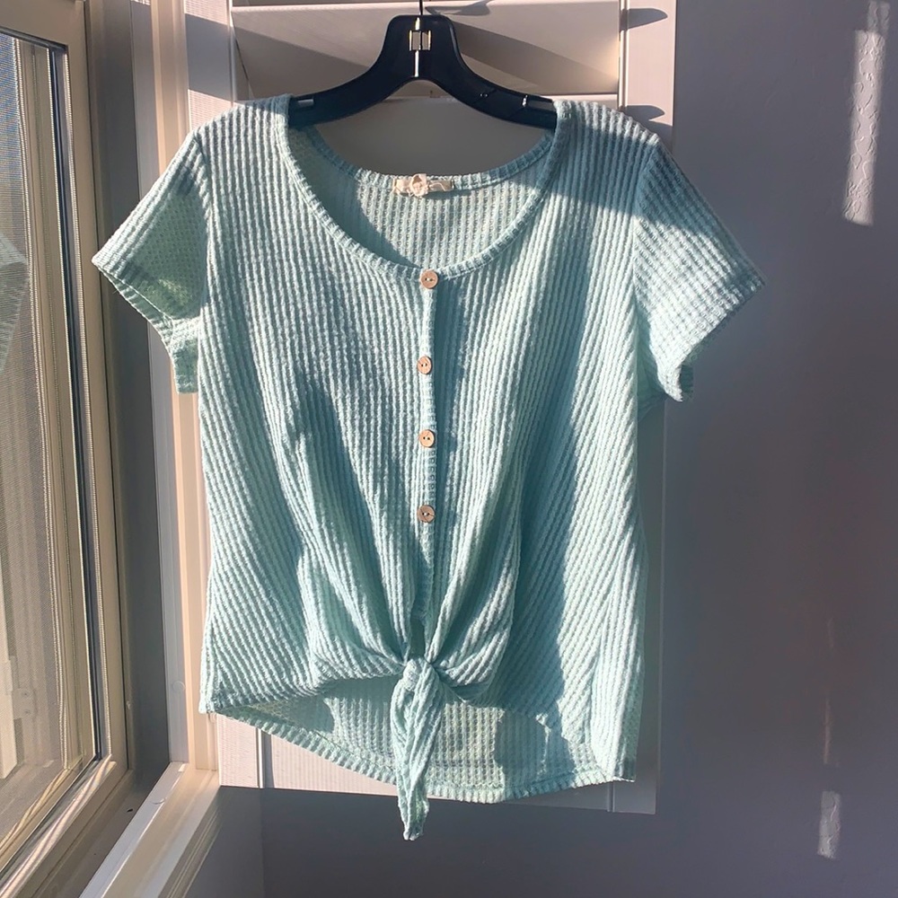 PIE IN THE SKY Soft Blue Shirt ~ Medium : NAME A PRICE AND I WILL AGREE